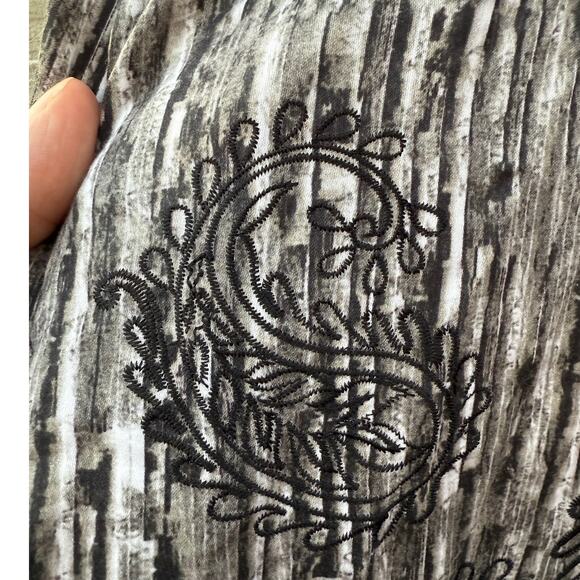 Inserch Icon black gray white Y2K design long sleeve shirt Size XL - Picture 7 of 7